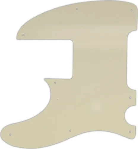 WD Custom Pickguard For Left Hand Squier By Fender Vintage Modified Telecaster Bass #55S Parchment Solid