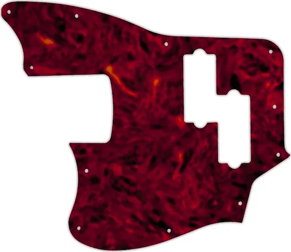 WD Custom Pickguard For Left Hand Squier By Fender Vintage Modified Jaguar Bass Special SS #05T Tortoise Shell
