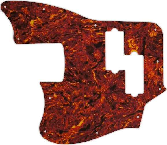 WD Custom Pickguard For Left Hand Squier By Fender Vintage Modified Jaguar Bass Special SS #05W Tortoise Shell/White