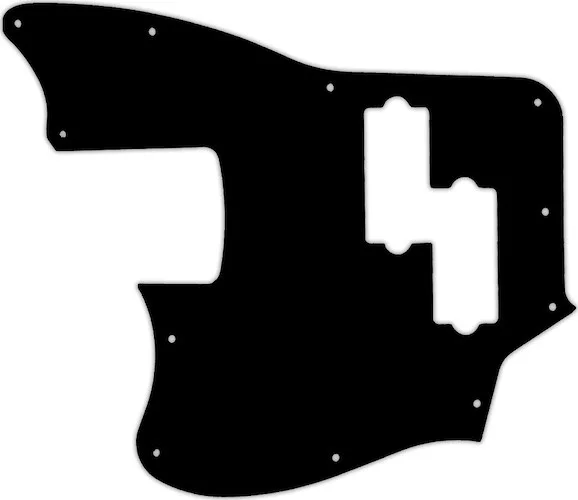 WD Custom Pickguard For Left Hand Squier By Fender Vintage Modified Jaguar Bass Special SS #09 Black/White/Bla