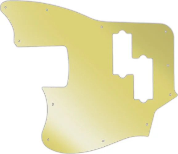 WD Custom Pickguard For Left Hand Squier By Fender Vintage Modified Jaguar Bass Special SS #10GD Gold Mirror