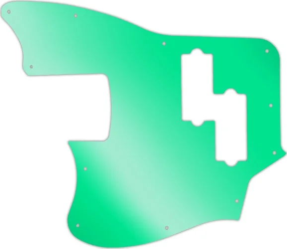 WD Custom Pickguard For Left Hand Squier By Fender Vintage Modified Jaguar Bass Special SS #10GR Green Mirror