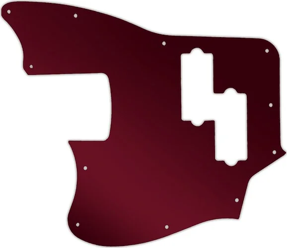 WD Custom Pickguard For Left Hand Squier By Fender Vintage Modified Jaguar Bass Special SS #10R Red Mirror