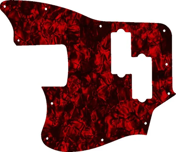 WD Custom Pickguard For Left Hand Squier By Fender Vintage Modified Jaguar Bass Special SS #28DRP Dark Red Pearl/Black/White/Black