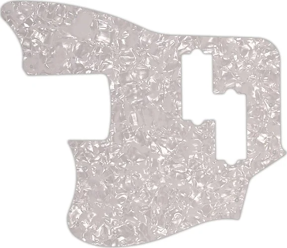 WD Custom Pickguard For Left Hand Squier By Fender Vintage Modified Jaguar Bass Special SS #28 White Pearl/Whi