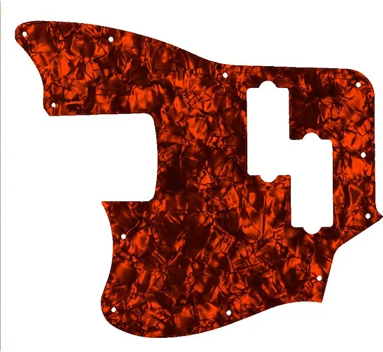 WD Custom Pickguard For Left Hand Squier By Fender Vintage Modified Jaguar Bass Special SS #28OP Orange Pearl/Black/White/Black