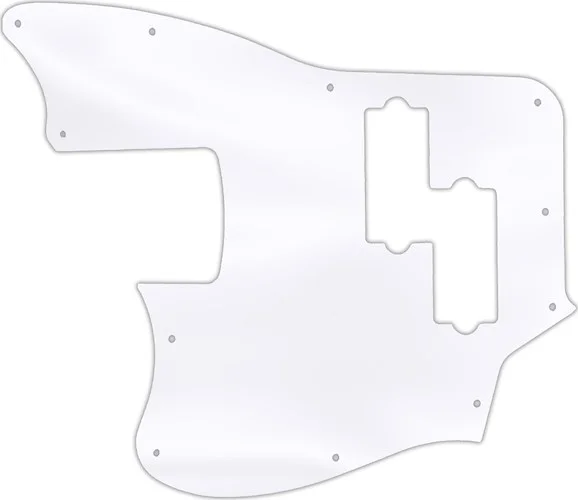 WD Custom Pickguard For Left Hand Squier By Fender Vintage Modified Jaguar Bass Special SS #45 Clear Acrylic