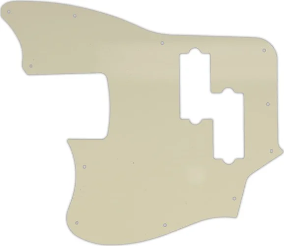 WD Custom Pickguard For Left Hand Squier By Fender Vintage Modified Jaguar Bass Special SS #55S Parchment Soli