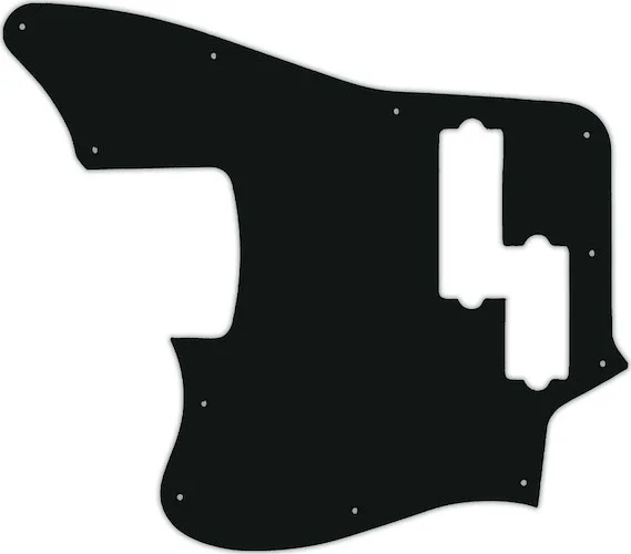 WD Custom Pickguard For Left Hand Squier By Fender 5 String Vintage Modified Jaguar Bass V Special #01A Black 
