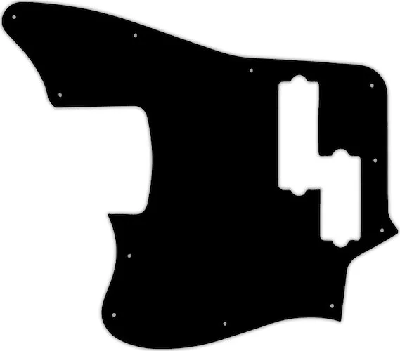 WD Custom Pickguard For Left Hand Squier By Fender 5 String Vintage Modified Jaguar Bass V Special #01 Black