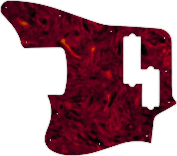 WD Custom Pickguard For Left Hand Squier By Fender 5 String Vintage Modified Jaguar Bass V Special #05T Tortoi