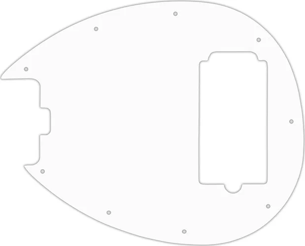 WD Custom Pickguard For Left Hand Sterling By Music Man SB14 Bass #04 White/Black/White