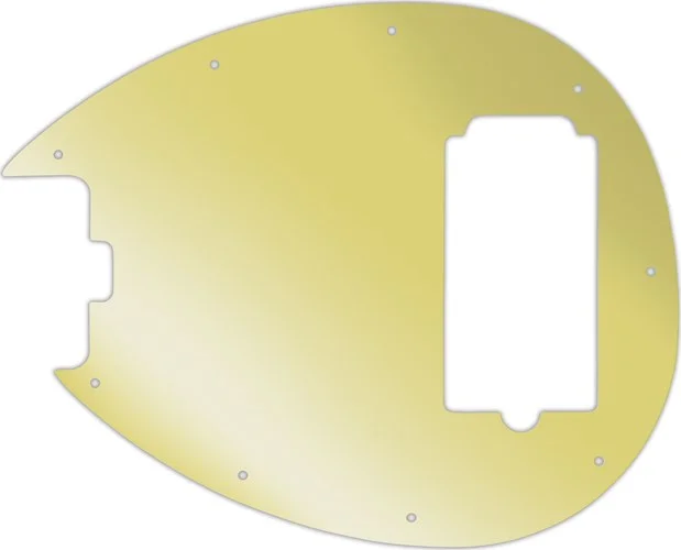 WD Custom Pickguard For Left Hand Sterling By Music Man SB14 Bass #10GD Gold Mirror