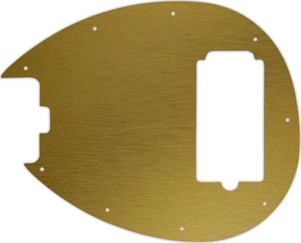 WD Custom Pickguard For Left Hand Sterling By Music Man SB14 Bass #14 Simulated Brushed Gold/Black PVC