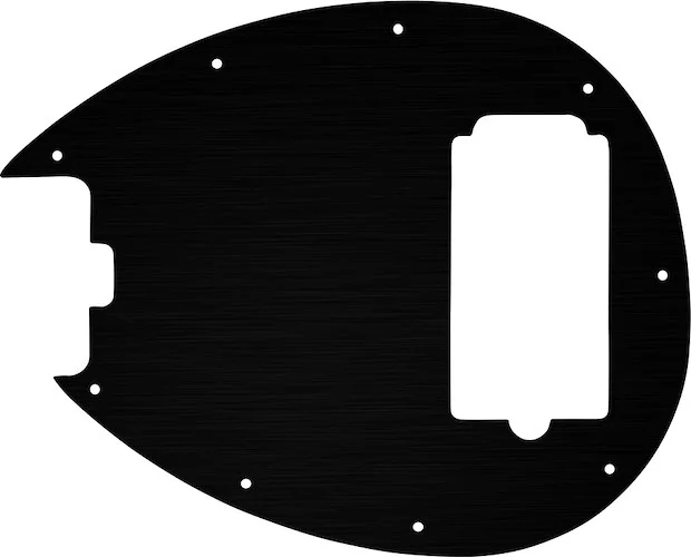 WD Custom Pickguard For Left Hand Sterling By Music Man SB14 Bass #27 Simulated Black Anodized