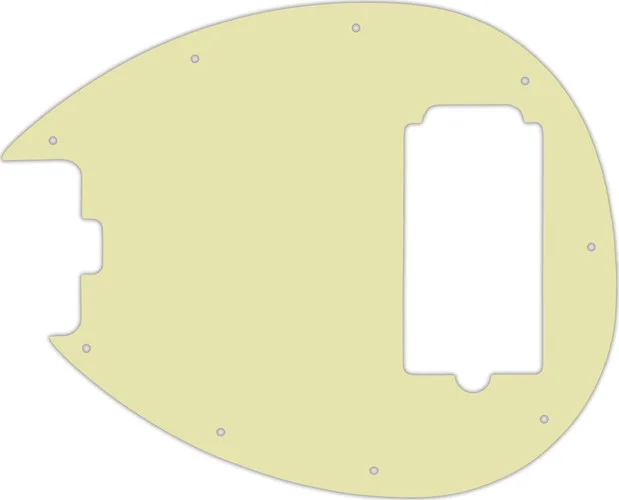 WD Custom Pickguard For Left Hand Sterling By Music Man SB14 Bass #34S Mint Green Solid