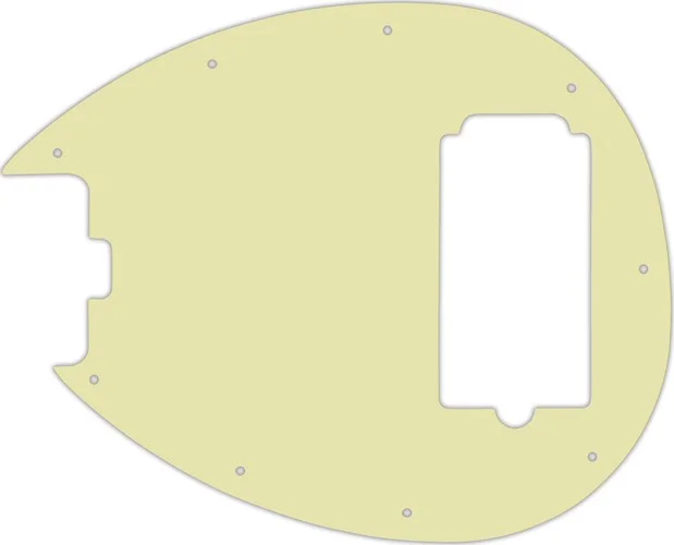WD Custom Pickguard For Left Hand Sterling By Music Man SB14 Bass #34T Mint Green Thin