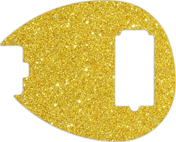 WD Custom Pickguard For Left Hand Sterling By Music Man SB14 Bass #60GS Gold Sparkle 