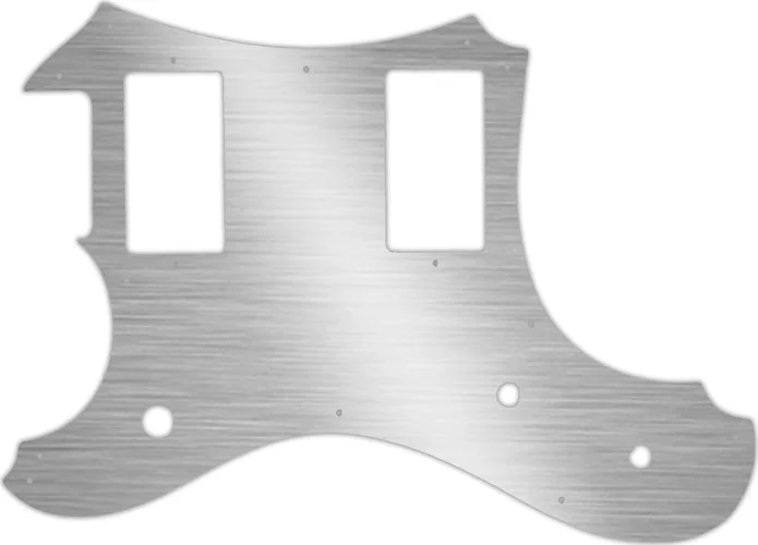 WD Custom Pickguard For Left Hand Veritas Custom Guitars 2014-2015 Portlander #13 Simulated Brushed Silver/Bla