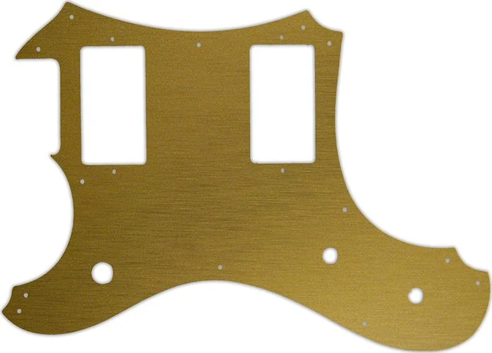WD Custom Pickguard For Left Hand Veritas Custom Guitars 2014-2015 Portlander #14 Simulated Brushed Gold/Black