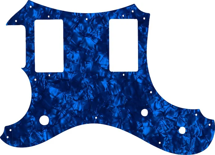 WD Custom Pickguard For Left Hand Veritas Custom Guitars 2014-2015 Portlander #28DBP Dark Blue Pearl/Black/White/Black