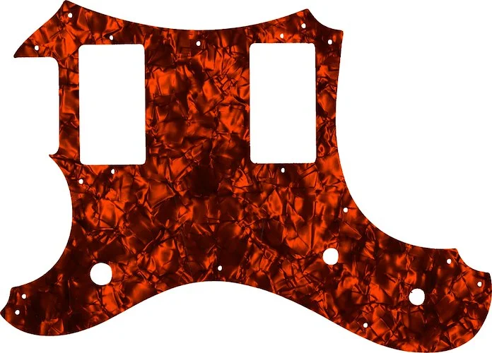 WD Custom Pickguard For Left Hand Veritas Custom Guitars 2014-2015 Portlander #28OP Orange Pearl/Black/White/Black