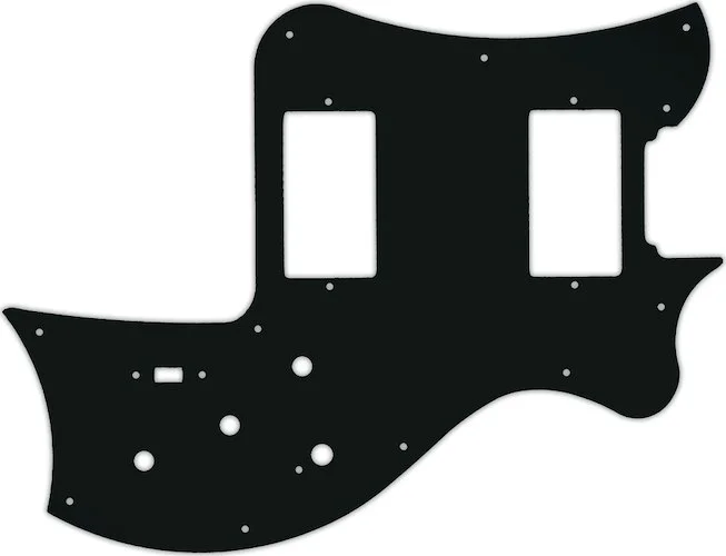 WD Custom Pickguard For Maton Australia 2014 MS500 #01A Black Acrylic