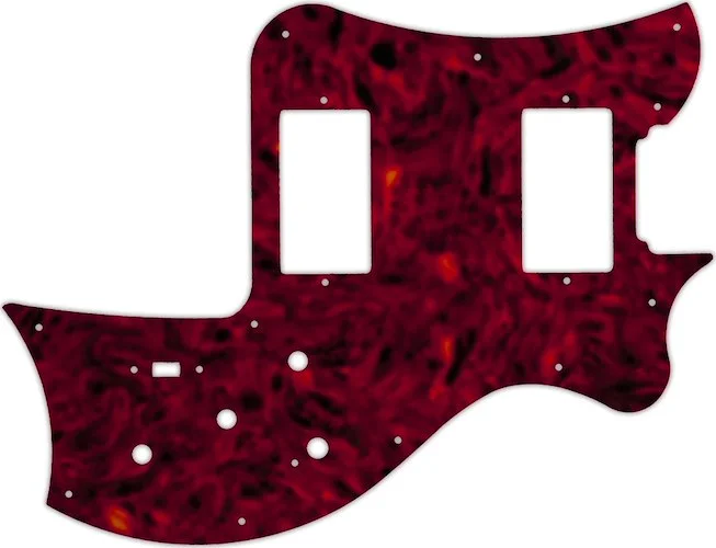 WD Custom Pickguard For Maton Australia 2014 MS500 #05T Tortoise Shell Solid (Semi-Transparent)