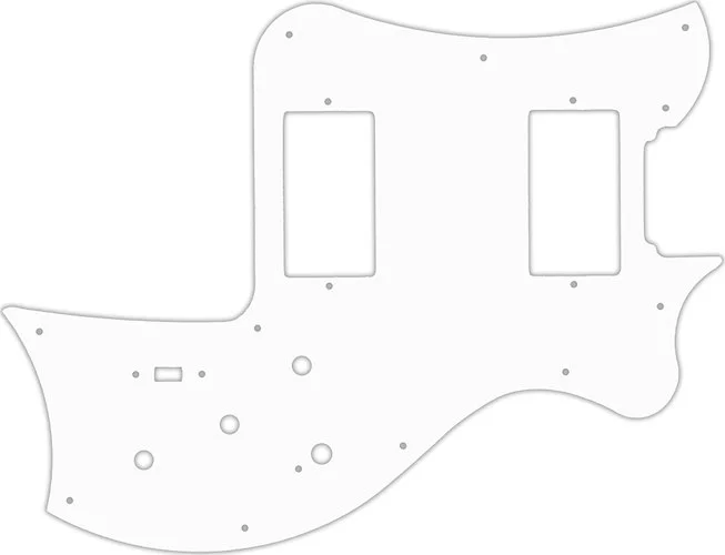 WD Custom Pickguard For Maton Australia 2014 MS500 #04R White/Red/White