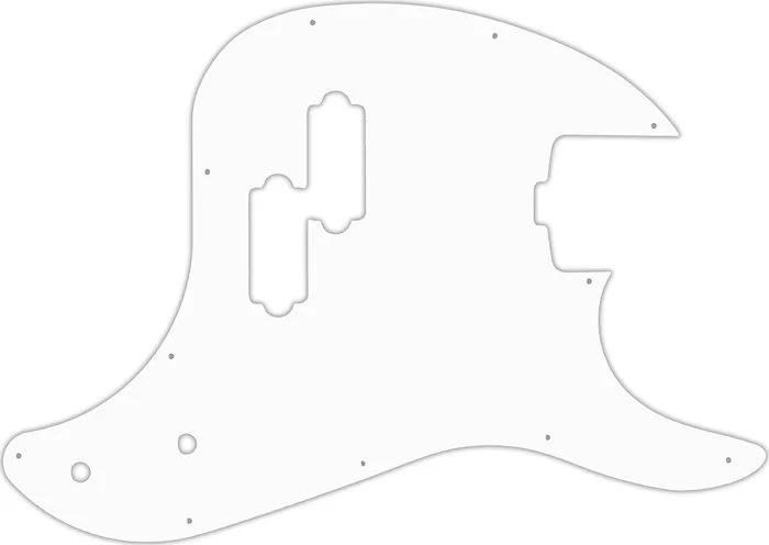 WD Custom Pickguard For Music Man 2016-2018 Cutlass Bass #02T White Thin