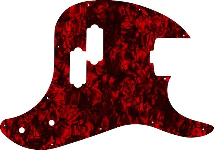 WD Custom Pickguard For Music Man 2016-2018 Cutlass Bass #28DRP Dark Red Pearl/Black/White/Black