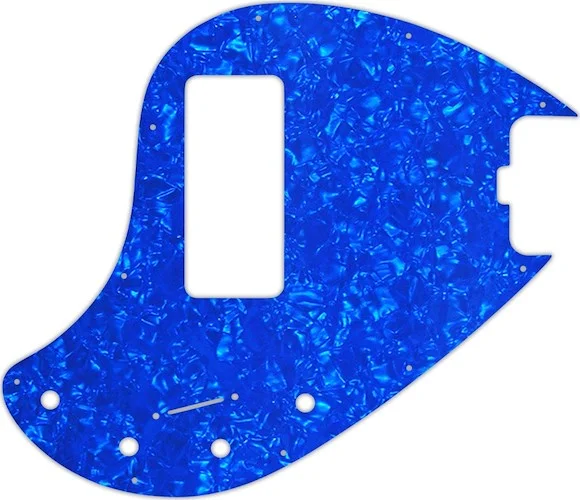 WD Custom Pickguard For Music Man 5 String StingRay 5-H Through Neck Bass With Old Style Rounded Hum