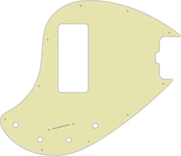 WD Custom Pickguard For Music Man 5 String StingRay 5-H Through Neck Bass With Old Style Rounded Hum