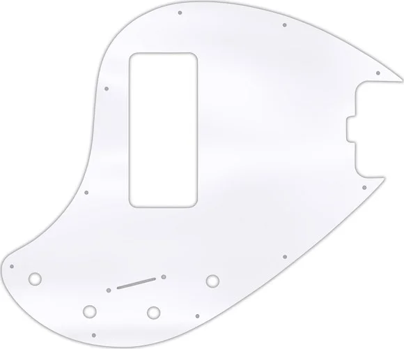 WD Custom Pickguard For Music Man 5 String StingRay 5-H Through Neck Bass With Old Style Rounded Hum