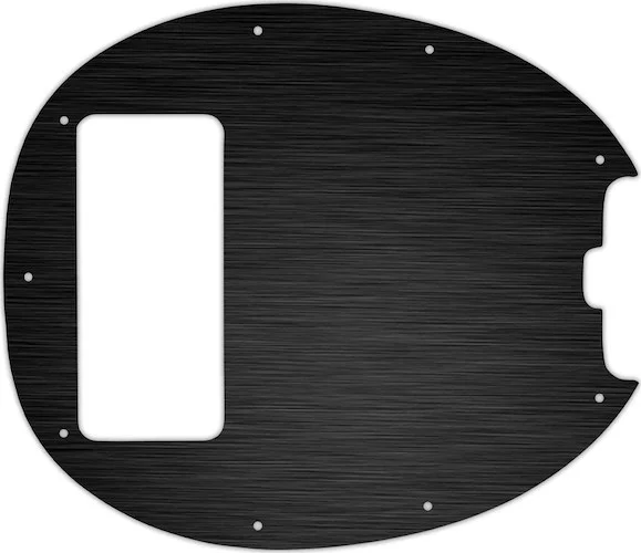 WD Custom Pickguard For Music Man 5 String StingRay 5 Classic Bass #27 Simulated Black Anodized