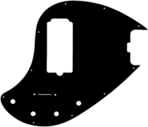 WD Custom Pickguard For Music Man 5 String StingRay 5-H Through Neck Bass #01 Black