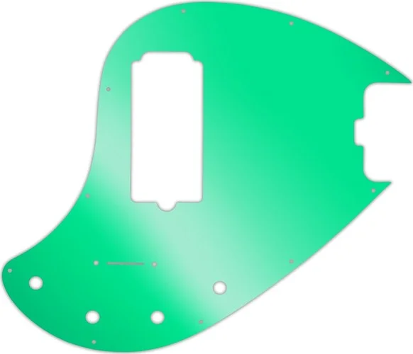 WD Custom Pickguard For Music Man 5 String StingRay 5-H Through Neck Bass #10GR Green Mirror