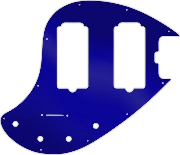 WD Custom Pickguard For Music Man 5 String StingRay 5-HH Through Neck Bass #10DBU Dark Blue Mirror Image