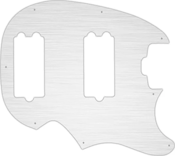 WD Custom Pickguard For Music Man Classic Sabre #13 Simulated Brushed Silver/Black PVC