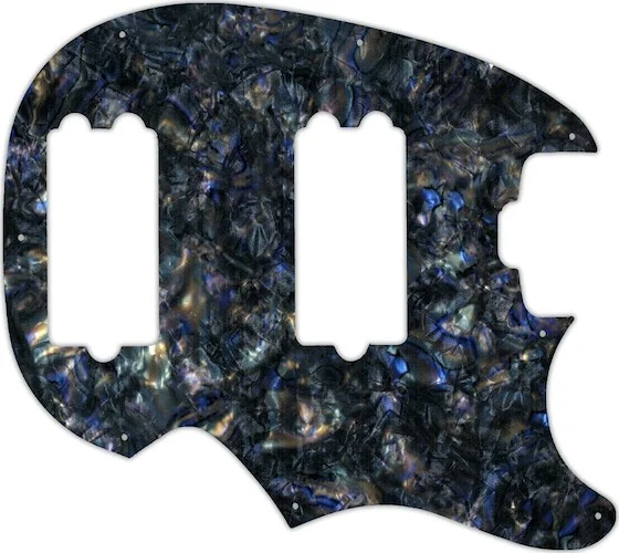 WD Custom Pickguard For Music Man Classic Sabre #35 Black Abalone