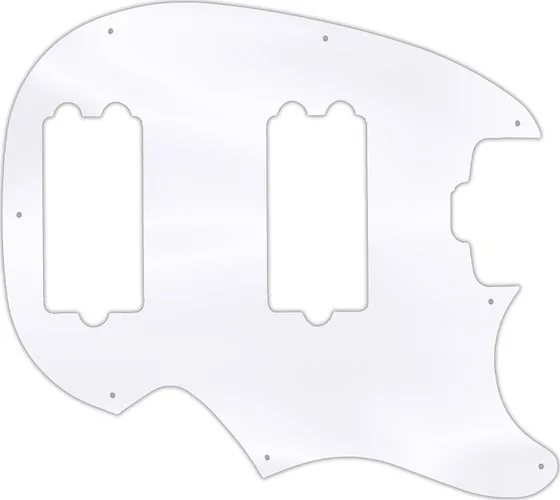 WD Custom Pickguard For Music Man Classic Sabre #45 Clear Acrylic