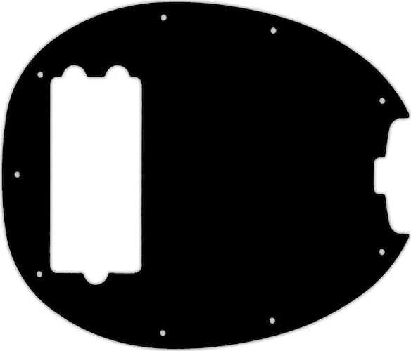 WD Custom Pickguard For Music Man Old Smoothie 40th Anniversary StingRay Bass #29T Matte Black Thin