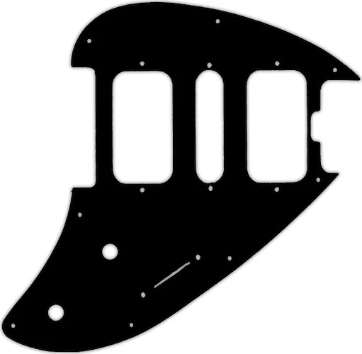 WD Custom Pickguard For Music Man Silhouette #03G Black/Green/Black