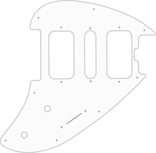 WD Custom Pickguard For Music Man Silhouette #04R White/Red/White