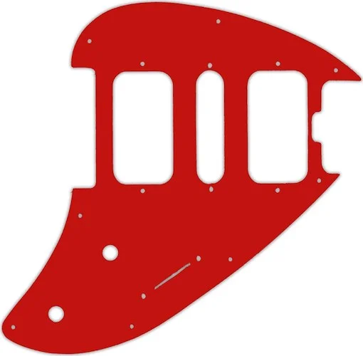 WD Custom Pickguard For Music Man Silhouette #07 Red/White/Red