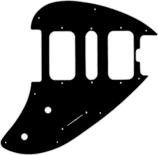 WD Custom Pickguard For Music Man Silhouette #09 Black/White/Black/White/Black