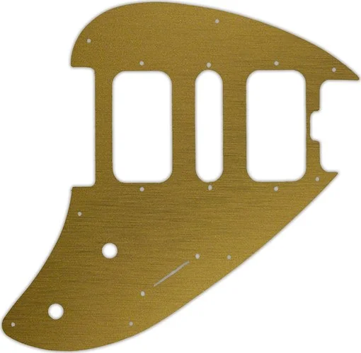 WD Custom Pickguard For Music Man Silhouette #14 Simulated Brushed Gold/Black PVC