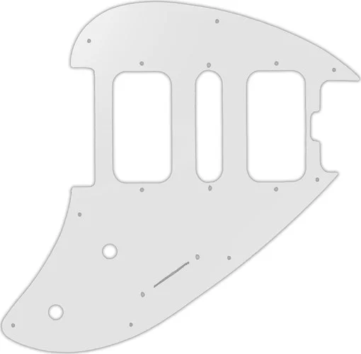 WD Custom Pickguard For Music Man Silhouette #22 Translucent Milk White
