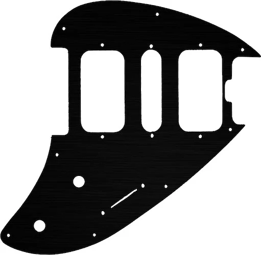 WD Custom Pickguard For Music Man Silhouette #27 Simulated Black Anodized