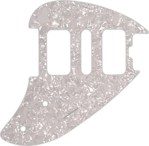 WD Custom Pickguard For Music Man Silhouette #28 White Pearl/White/Black/White